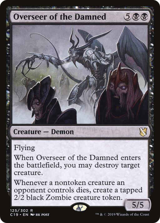 Overseer of the Damned (C19-125) [Commander 2019] MTG Single Wizards of the Coast
