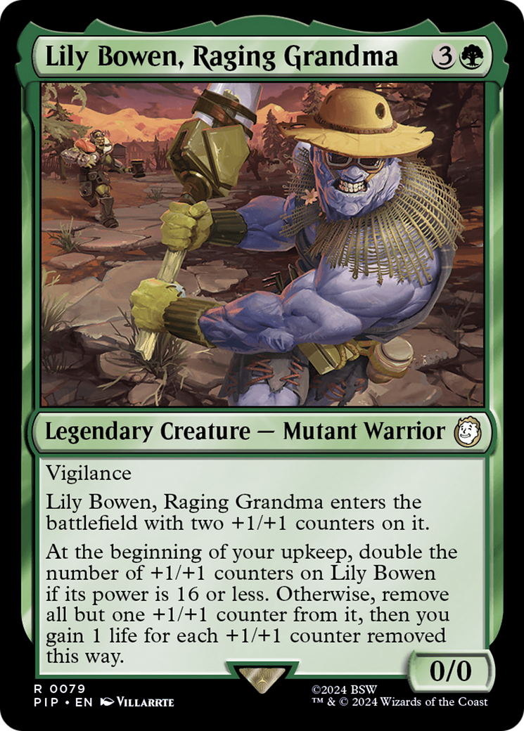 Lily Bowen, Raging Grandma [Fallout] MTG Single Magic: The Gathering