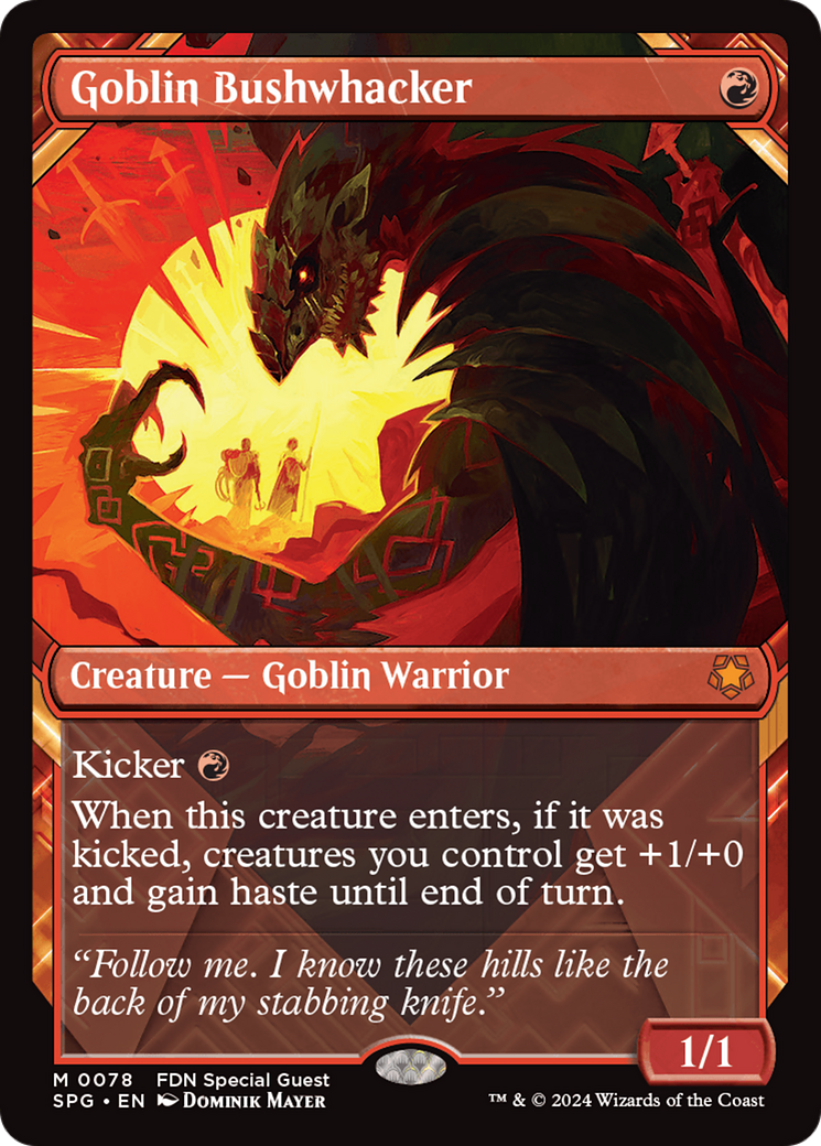 Goblin Bushwhacker (SPG-078) [Special Guests] (Showcase) MTG Single Wizards of the Coast