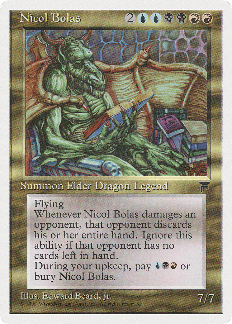 Nicol Bolas (CHR-) [Chronicles] MTG Single Wizards of the Coast