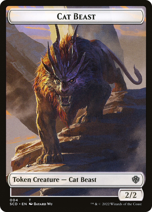 Cat Beast (TSCD-004) [Tokens] Starter Commander Deck Tokens MTG Single Wizards of the Coast