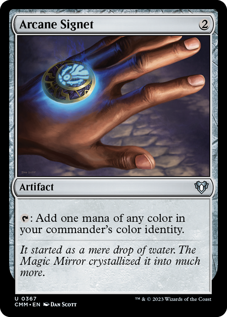 Arcane Signet (CMM-367) [Commander Masters] MTG Single Wizards of the Coast