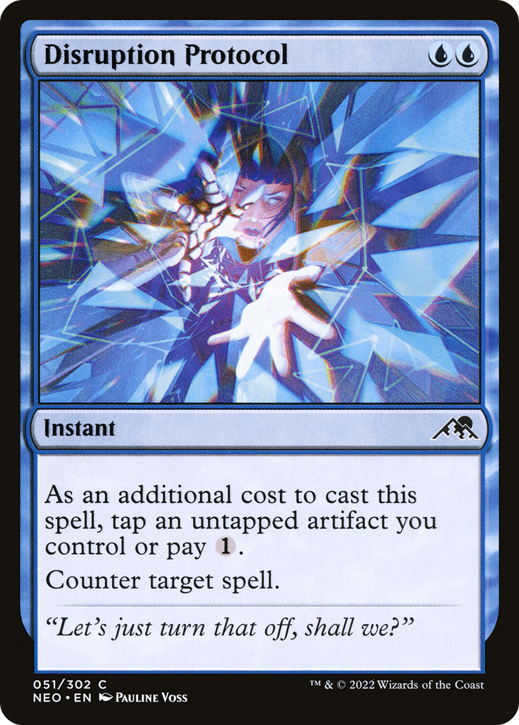 Disruption Protocol (NEO-051) [Kamigawa: Neon Dynasty] MTG Single Wizards of the Coast