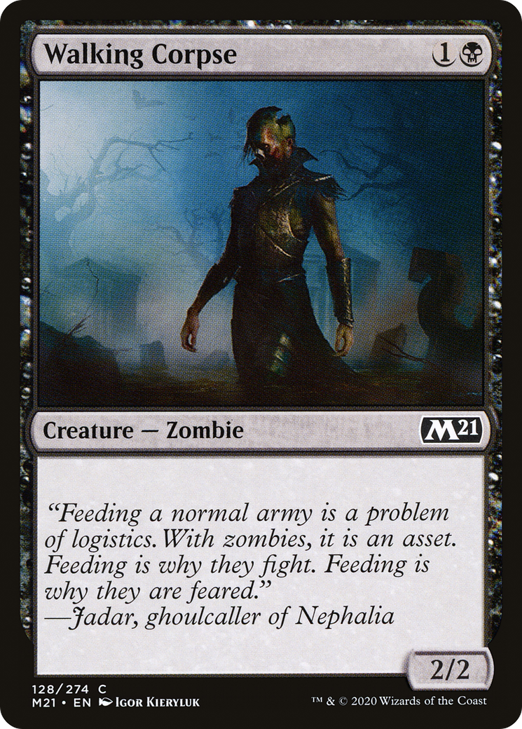 Walking Corpse (M21-128) [Core Set 2021] Foil MTG Single Wizards of the Coast