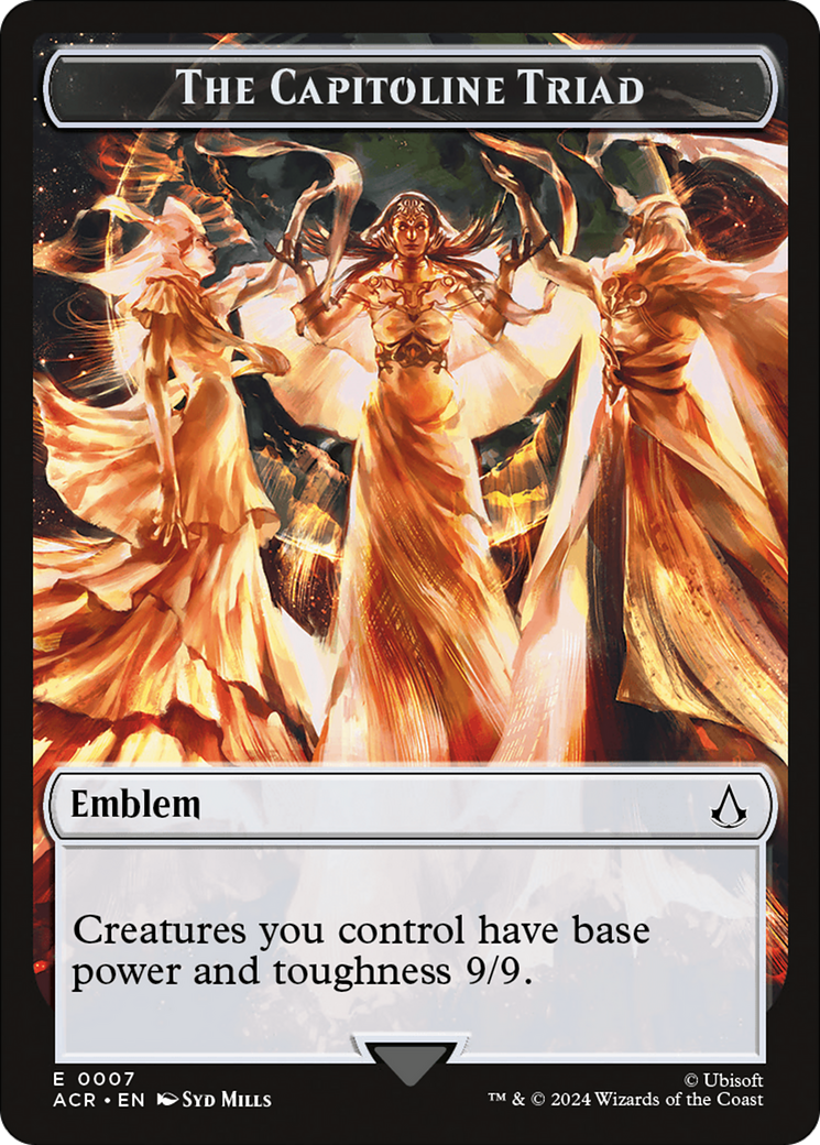 Emblem - The Capitoline Triad (ACR-007) [Tokens] Assassin's Creed Tokens MTG Single Wizards of the Coast