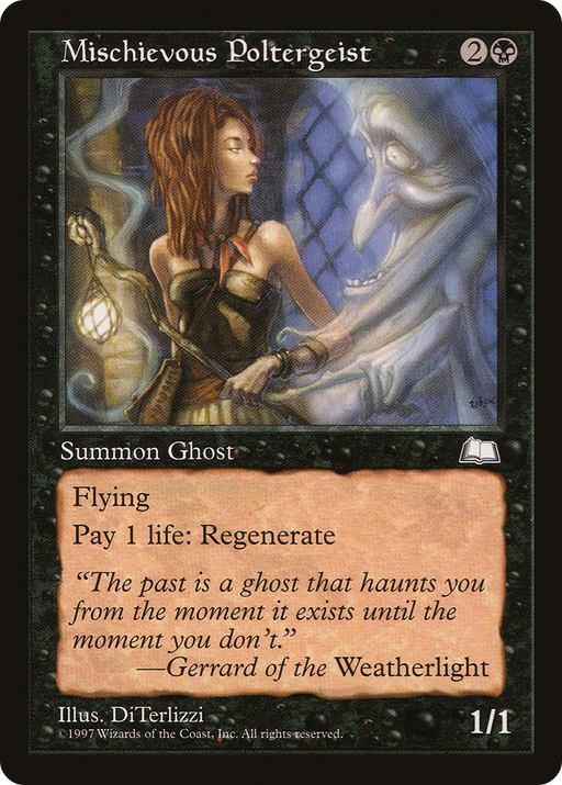 Mischievous Poltergeist (WTH-074) [Weatherlight] MTG Single Wizards of the Coast