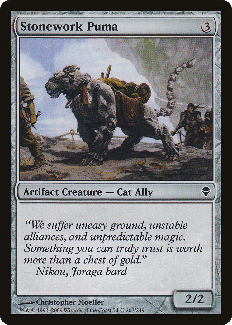 Stonework Puma (ZEN-207) [Zendikar] Foil MTG Single Wizards of the Coast