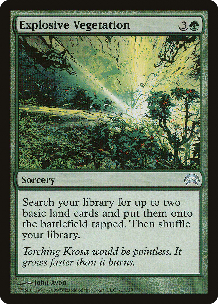 Explosive Vegetation (HOP-070) [Misc] Planechase MTG Single Wizards of the Coast