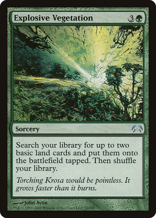 Explosive Vegetation (HOP-070) [Misc] Planechase MTG Single Wizards of the Coast