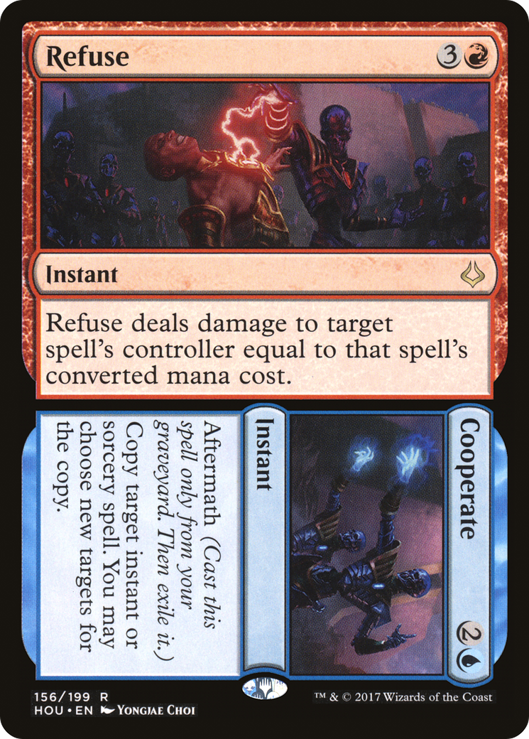 Refuse // Cooperate [Hour of Devastation] MTG Single Magic: The Gathering   