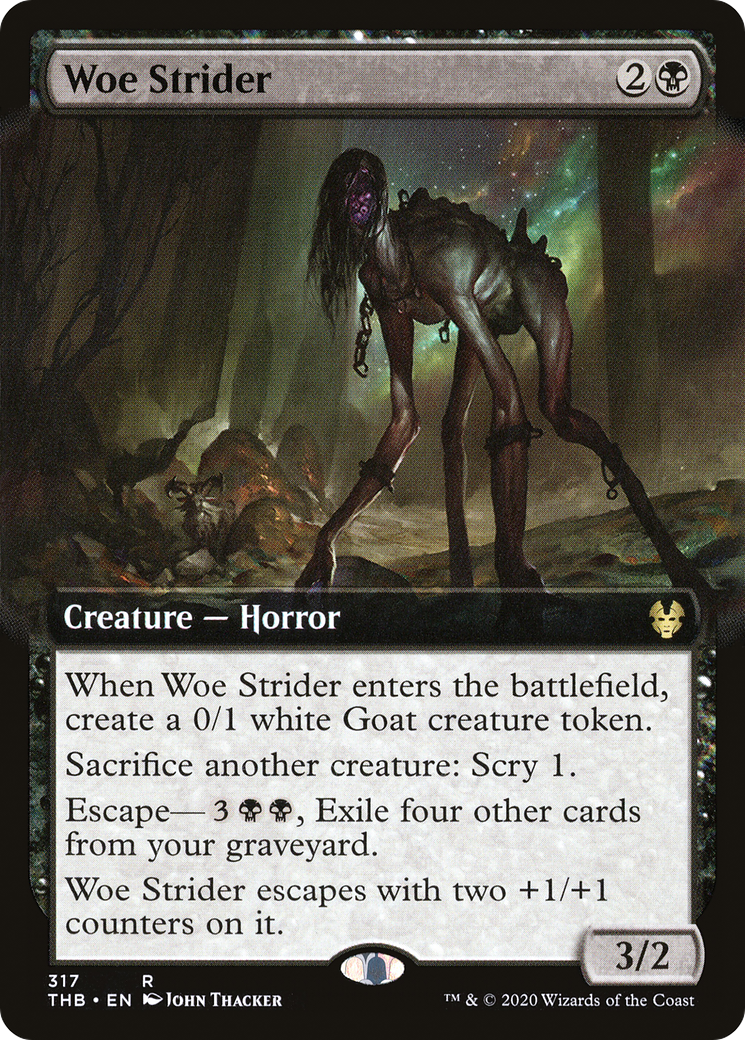 Woe Strider (THB-317) [Theros Beyond Death] (Extended Art) Foil MTG Single Wizards of the Coast