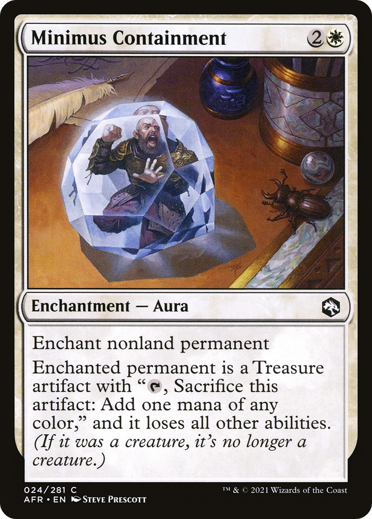Minimus Containment (AFR-024) [Adventures in the Forgotten Realms] Foil MTG Single Wizards of the Coast
