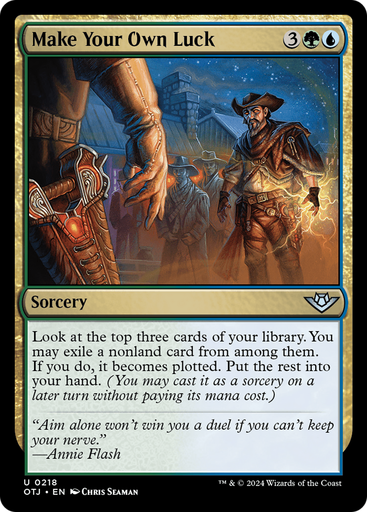 Make Your Own Luck (OTJ-218) [Outlaws of Thunder Junction] Foil MTG Single Wizards of the Coast