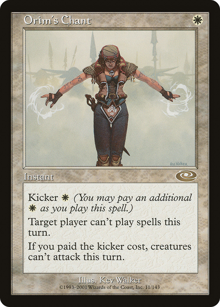 Orim's Chant (PLS-011) [Planeshift] Foil MTG Single Wizards of the Coast