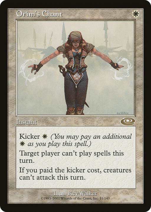 Orim's Chant (PLS-011) [Planeshift] MTG Single Wizards of the Coast