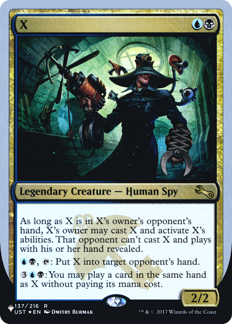 X (LIST-053) [Mystery Booster] The List (Unfinity Foil Edition) Foil MTG Single Wizards of the Coast