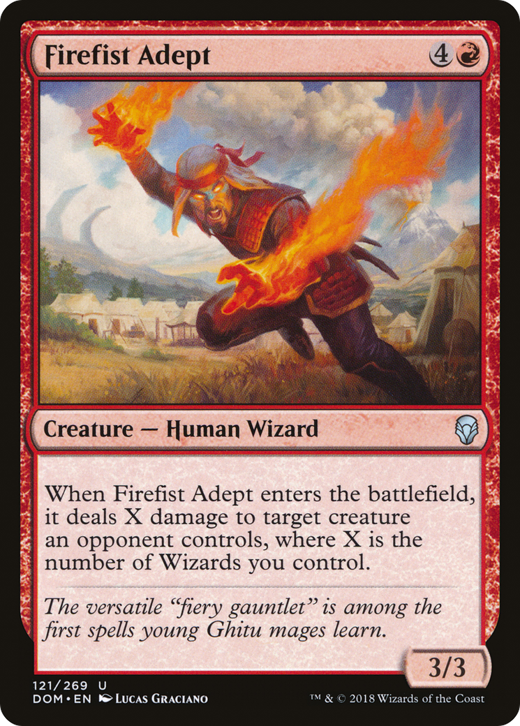 Firefist Adept (DOM-121) [Dominaria] Foil MTG Single Wizards of the Coast