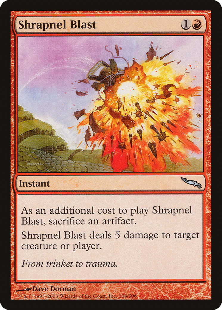 Shrapnel Blast [Mirrodin] MTG Single Magic: The Gathering