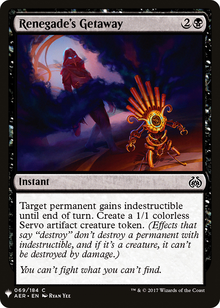 Renegade's Getaway (LIST-AER-69) [Mystery Booster] The List MTG Single Wizards of the Coast