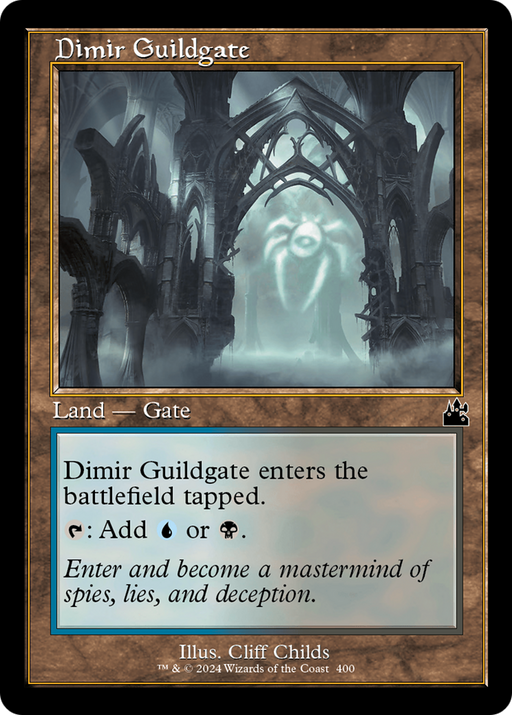 Dimir Guildgate (RVR-400) [Ravnica Remastered] MTG Single Wizards of the Coast