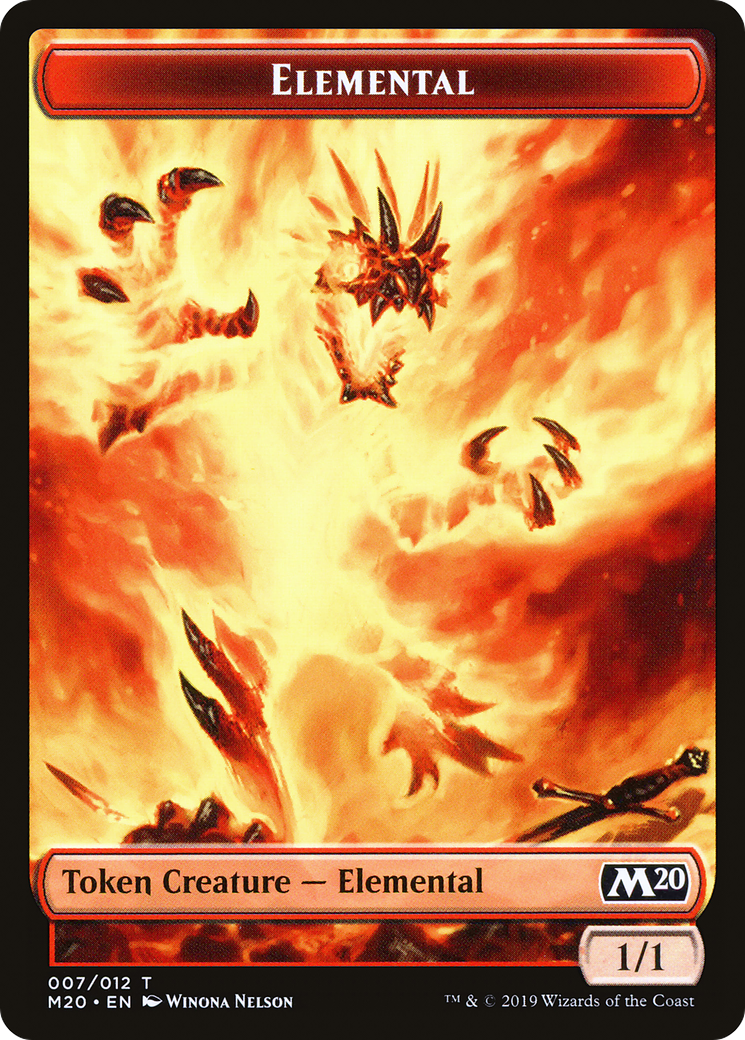 Elemental Token (M20-007) [Tokens] Core Set 2020 Tokens MTG Single Wizards of the Coast