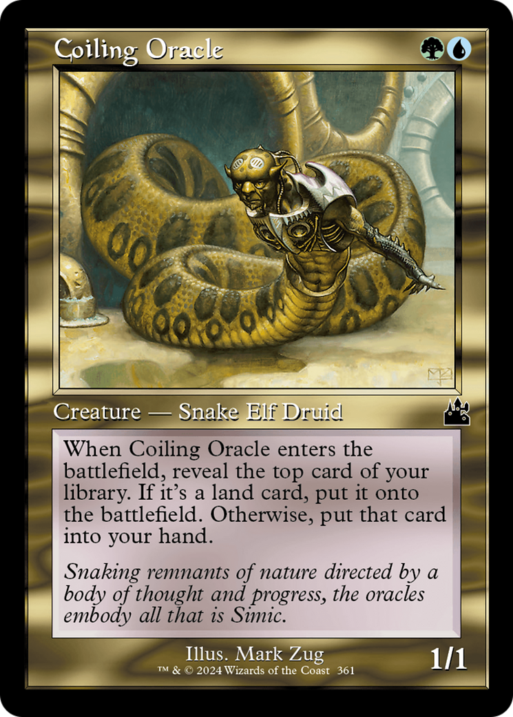 Coiling Oracle (RVR-361) [Ravnica Remastered] MTG Single Wizards of the Coast