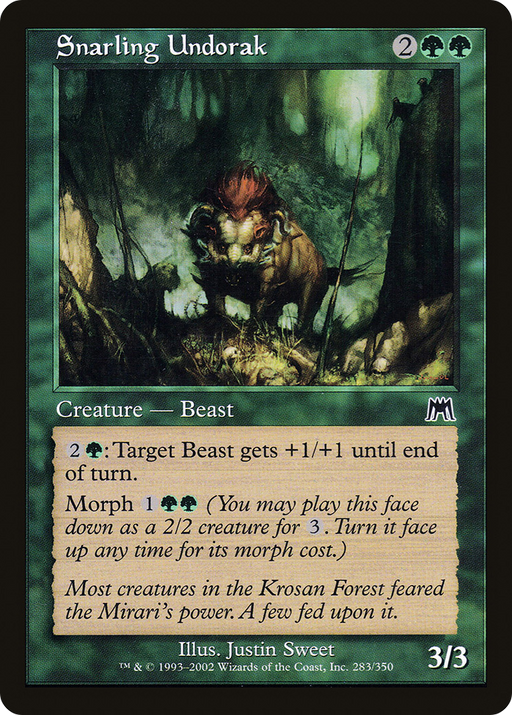 Snarling Undorak (ONS-283) [Onslaught] MTG Single Wizards of the Coast