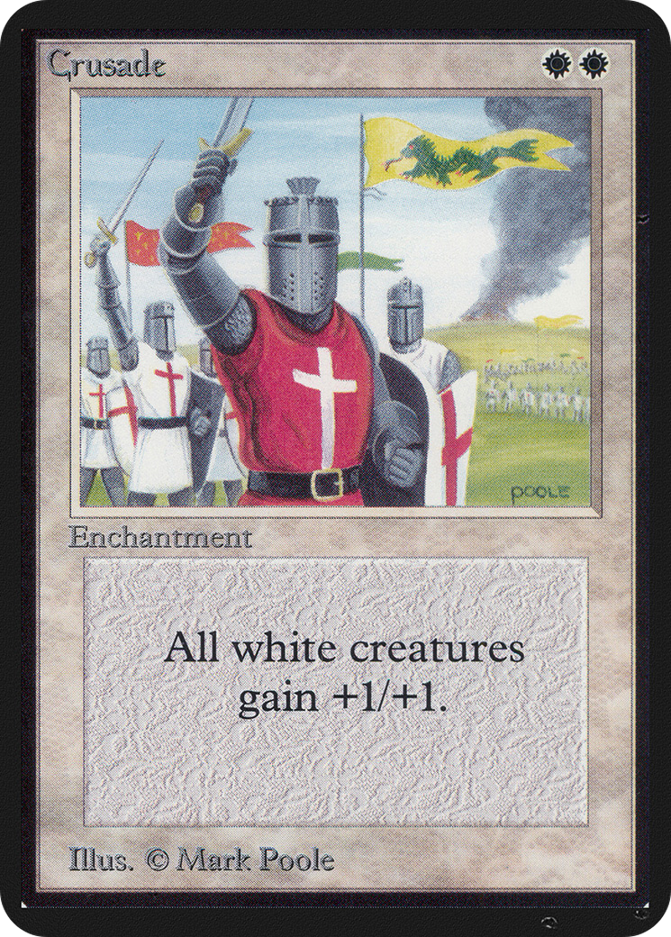 Crusade (LEA-016) [Oldschool] Limited Edition Alpha MTG Single Wizards of the Coast