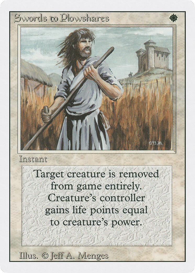 Swords to Plowshares (3ED-041) [Revised Edition] MTG Single Wizards of the Coast