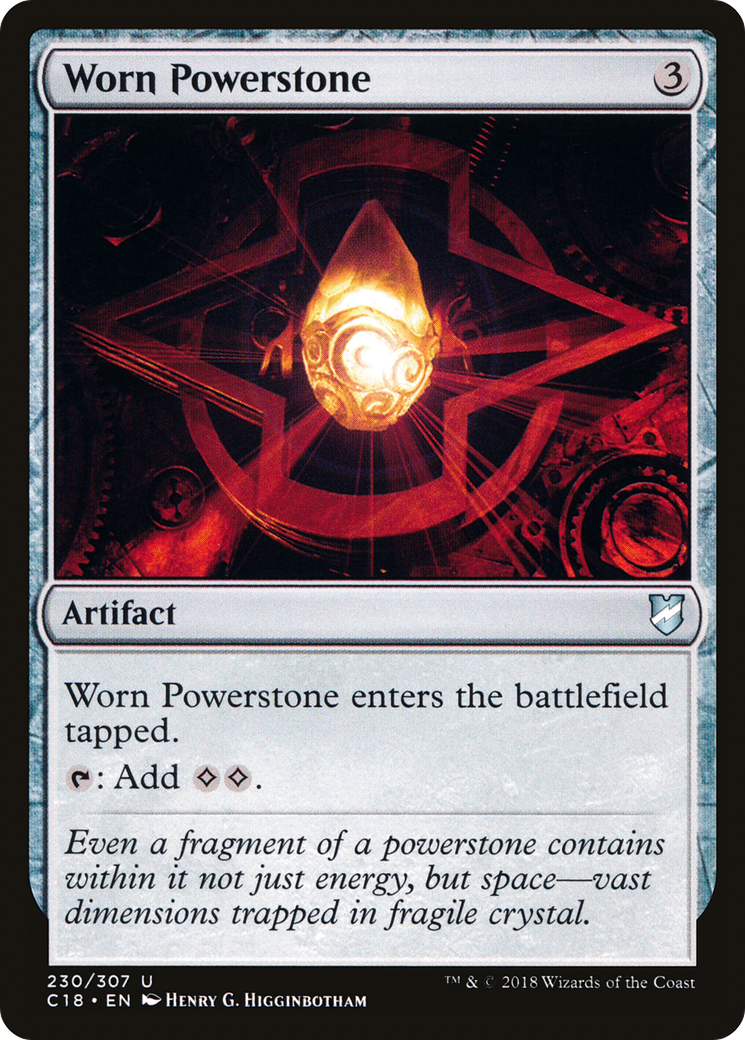 Worn Powerstone (C18-230) [Commander 2018] MTG Single Wizards of the Coast