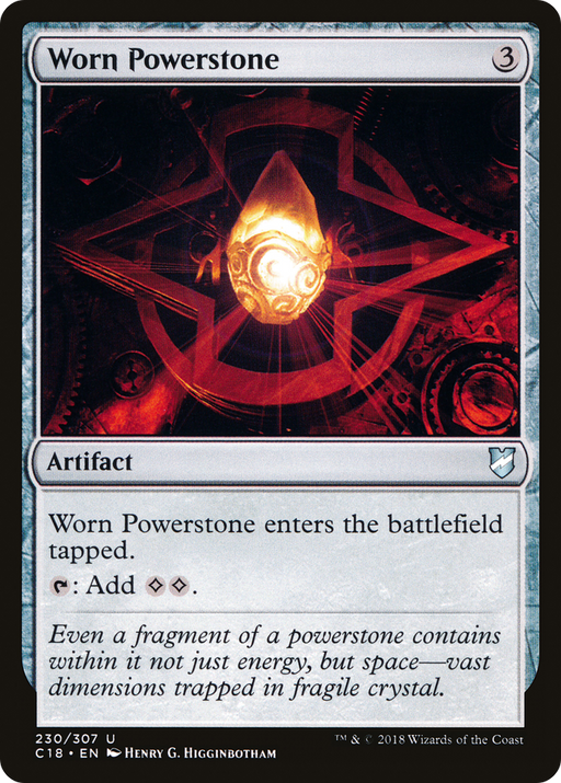 Worn Powerstone (C18-230) [Commander 2018] MTG Single Wizards of the Coast