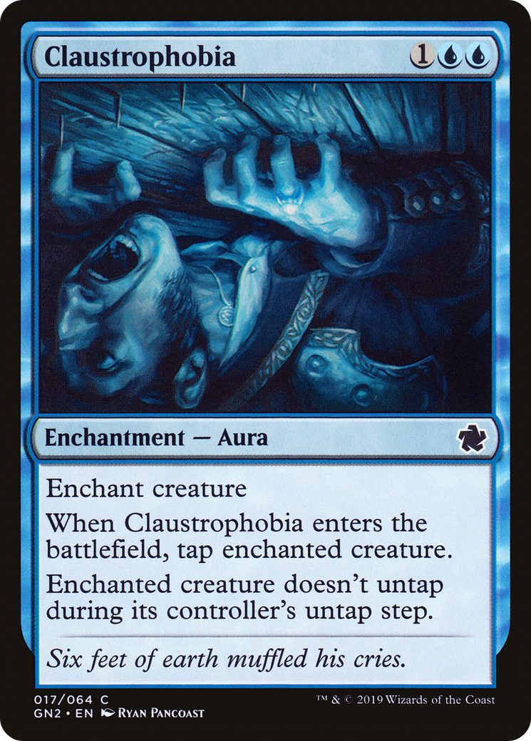 Claustrophobia (GN2-017) [Misc] Game Night 2019 MTG Single Wizards of the Coast