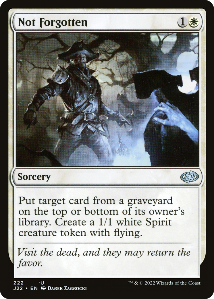 Not Forgotten (J22-222) [Jumpstart 2022] MTG Single Wizards of the Coast