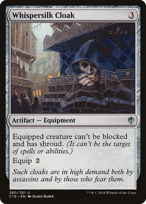 Whispersilk Cloak (C16-280) [Commander 2016] MTG Single Wizards of the Coast