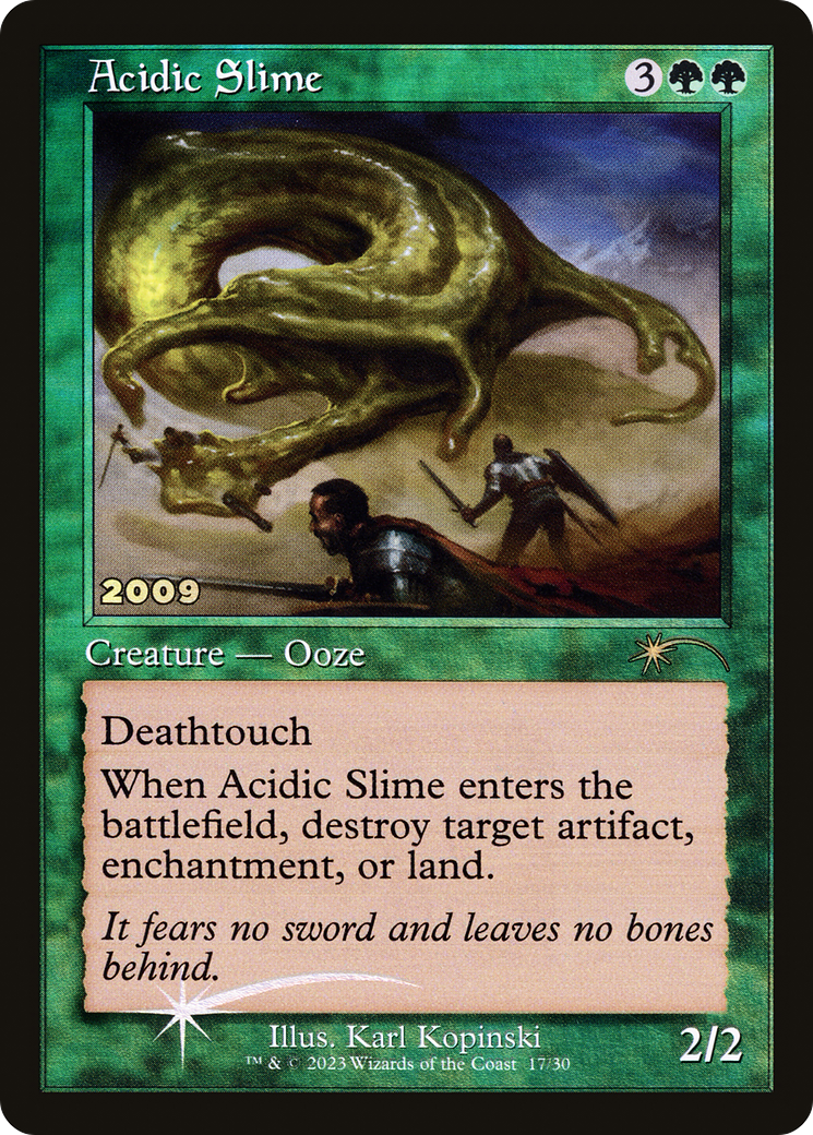 Acidic Slime (30A-P-017) [Misc] 30th Anniversary Play Promos Foil MTG Single Wizards of the Coast