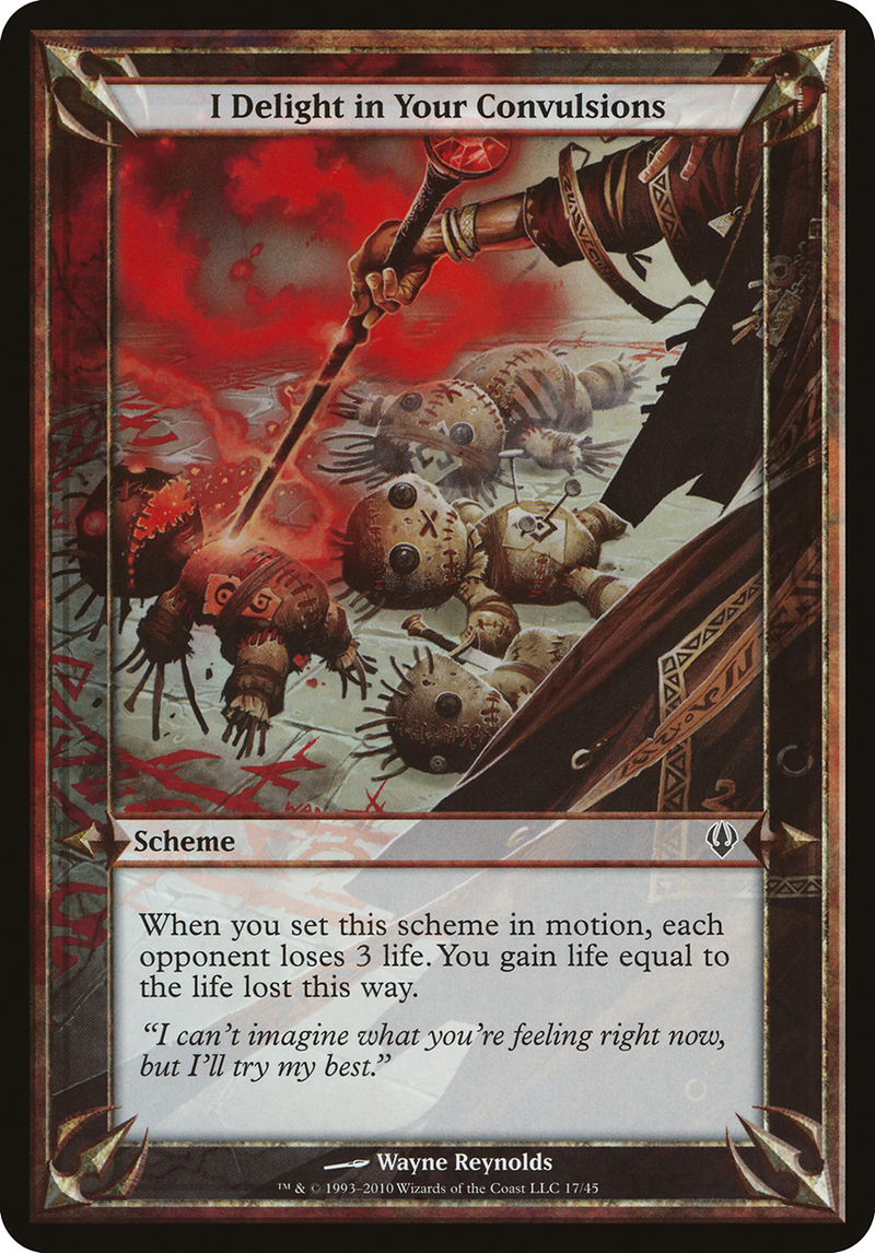 I Delight in Your Convulsions (Archenemy) (OVER-) [Misc] Archenemy Schemes MTG Single Wizards of the Coast