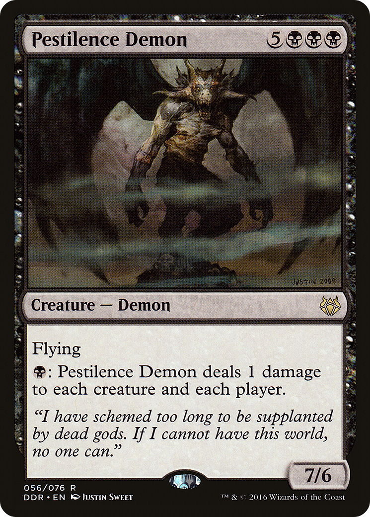 Pestilence Demon (DDR-056) [Misc] Duel Decks: Nissa vs. Ob Nixilis MTG Single Wizards of the Coast