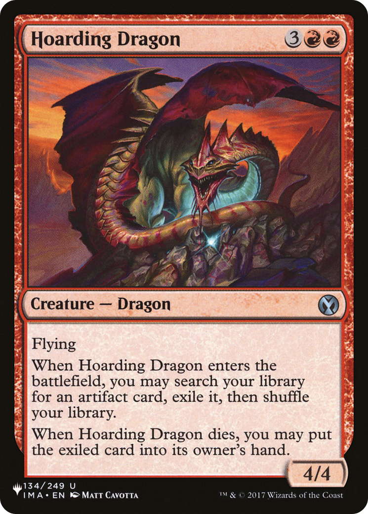 Hoarding Dragon (LIST-IMA-134) [Mystery Booster] The List MTG Single Wizards of the Coast