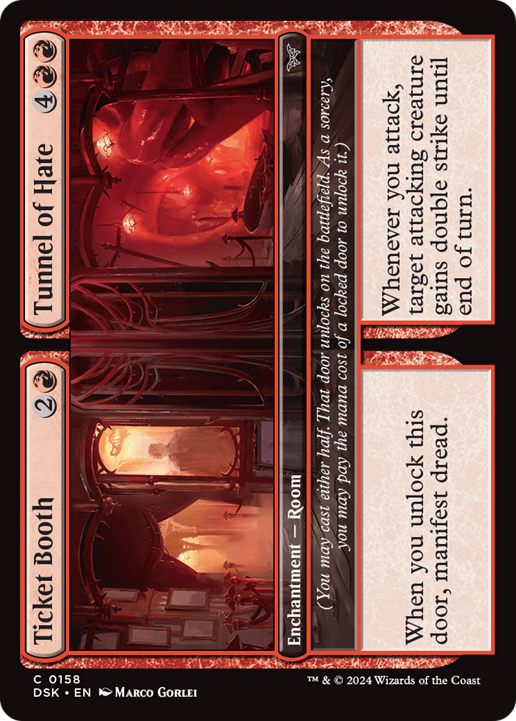 Ticket Booth // Tunnel of Hate (DSK-158) [Duskmourn: House of Horror] MTG Single Wizards of the Coast