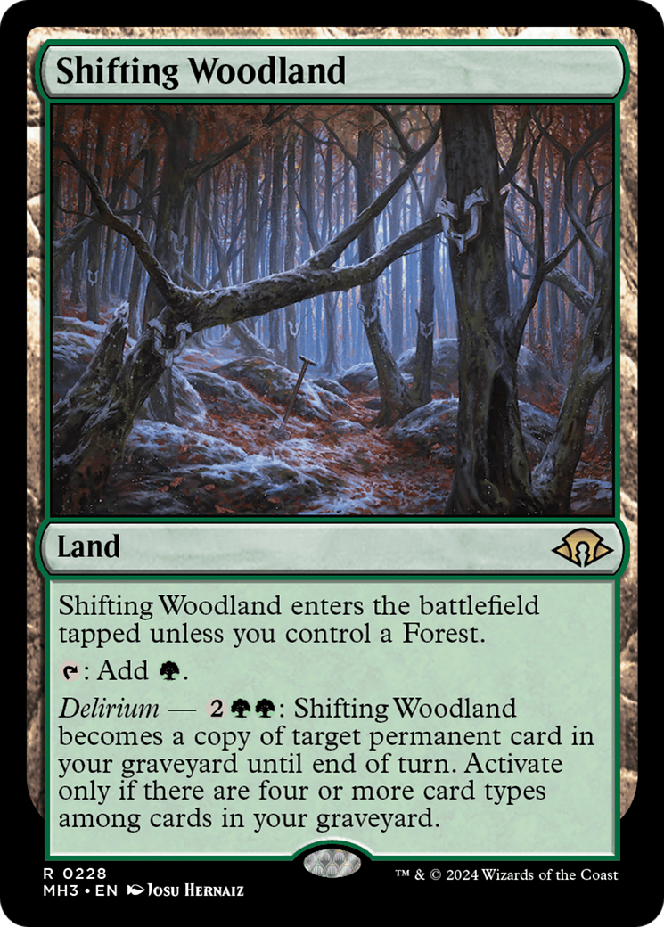 Shifting Woodland (MH3-228) [Modern Horizons 3] MTG Single Modern Horizons 3