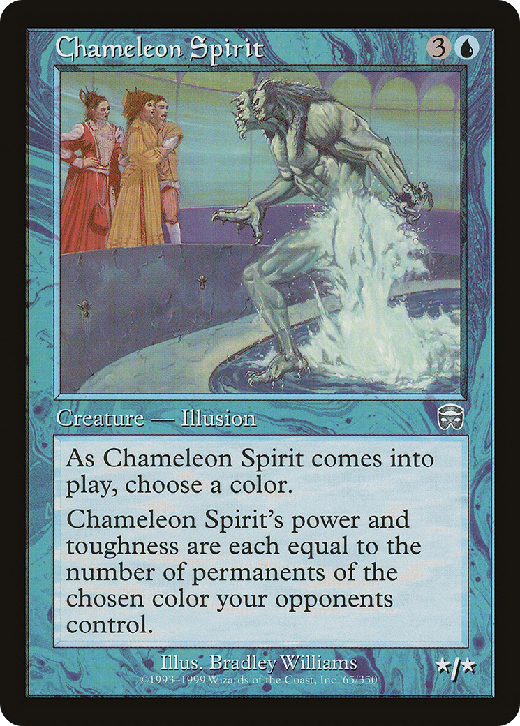Chameleon Spirit (MMQ-065) [Mercadian Masques] Foil MTG Single Wizards of the Coast