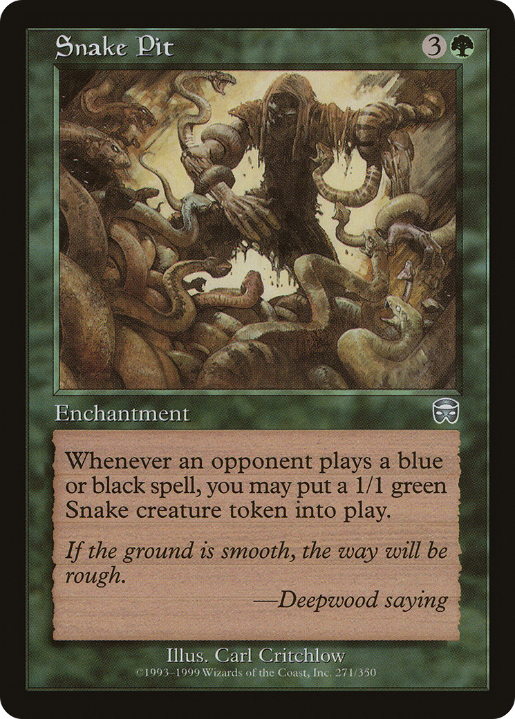 Snake Pit (MMQ-271) [Mercadian Masques] MTG Single Wizards of the Coast