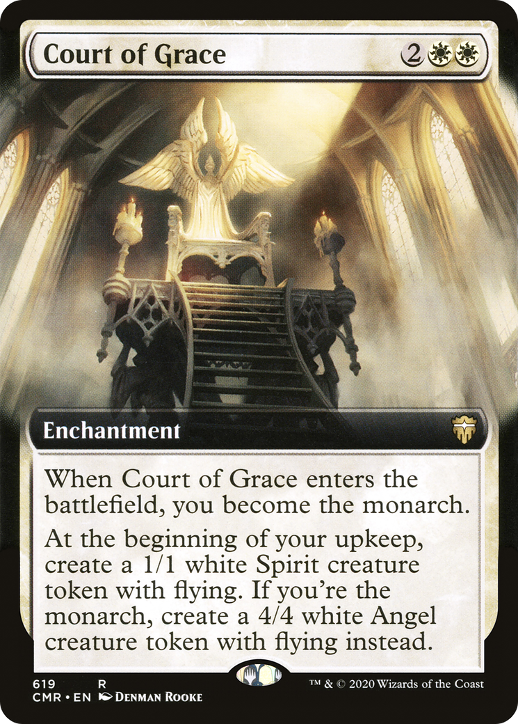 Court of Grace (CMR-619) [Commander Legends] (Extended Art) Foil MTG Single Wizards of the Coast