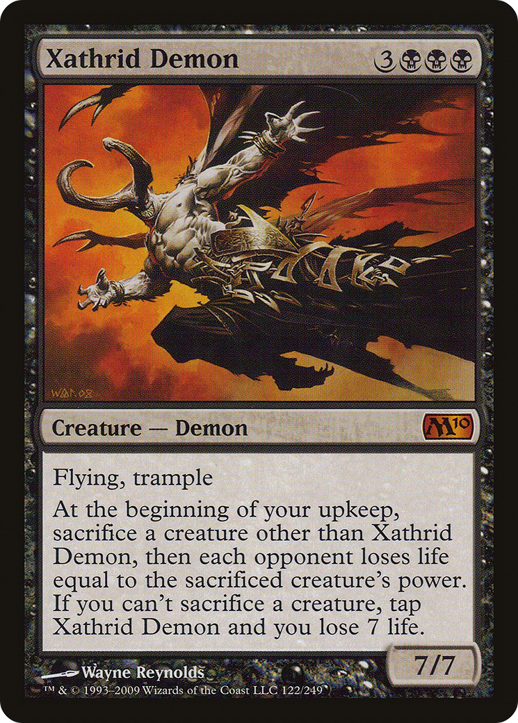 Xathrid Demon (M10-122) [Magic 2010] Foil MTG Single Wizards of the Coast