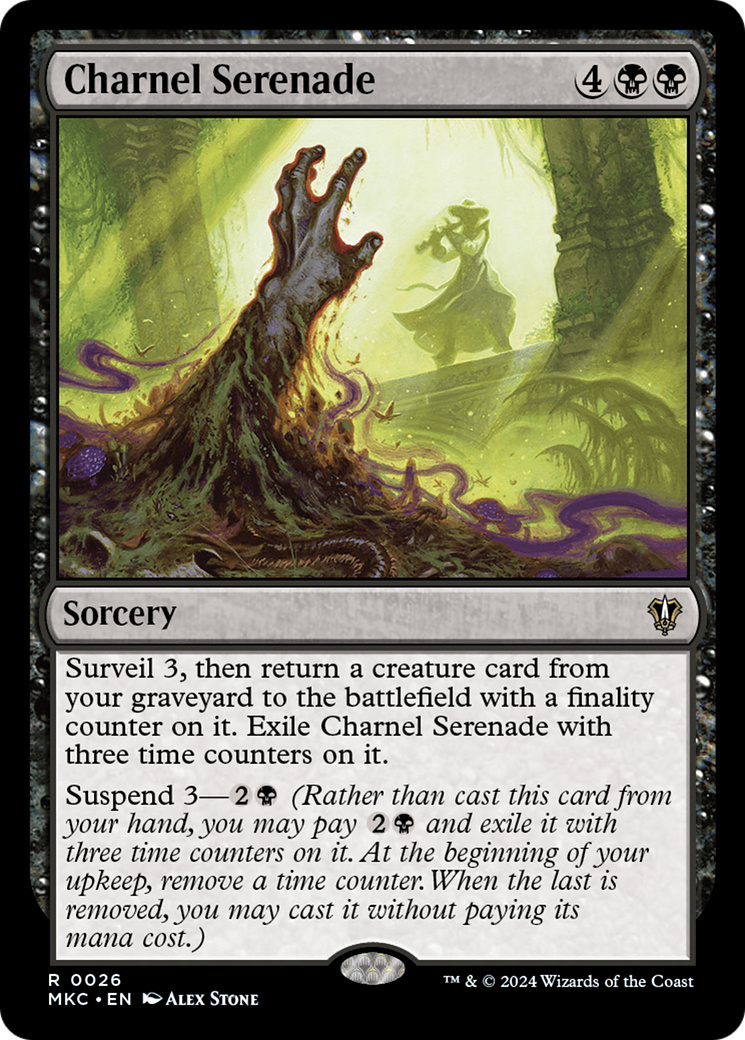 Charnel Serenade (MKC-026) [Murders at Karlov Manor Commander] MTG Single Wizards of the Coast