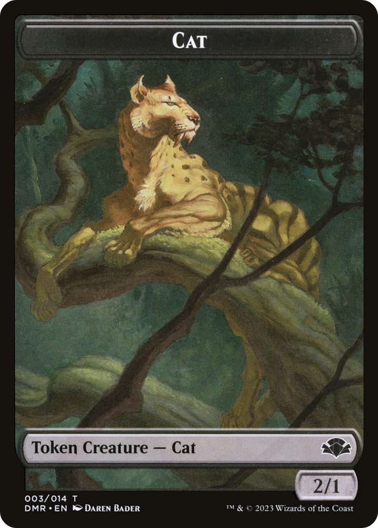 Cat (TDMR-003) [Tokens] Dominaria Remastered Tokens Foil MTG Single Wizards of the Coast