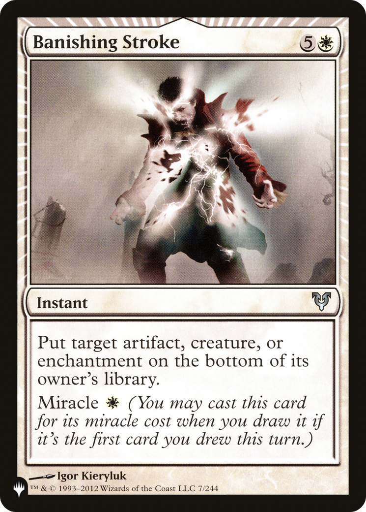 Banishing Stroke (LIST-AVR-7) [Mystery Booster] The List MTG Single Wizards of the Coast