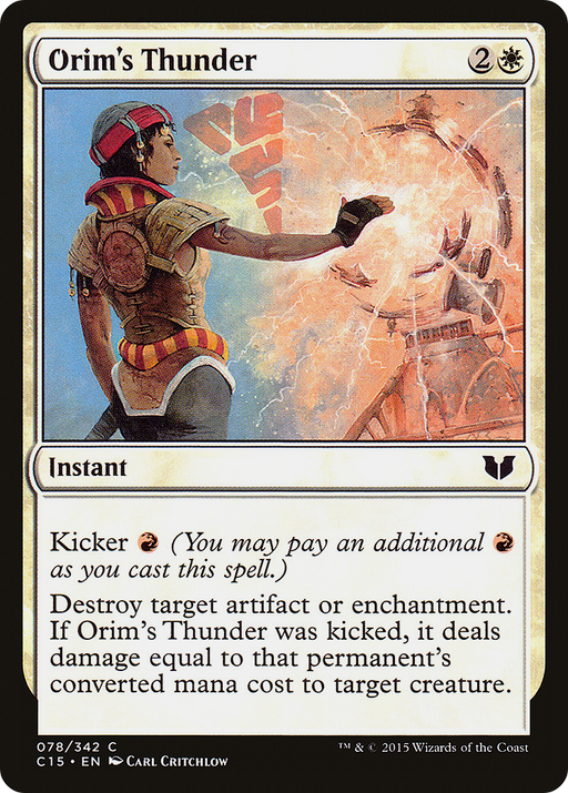 Orim's Thunder (C15-078) [Commander 2015] MTG Single Wizards of the Coast