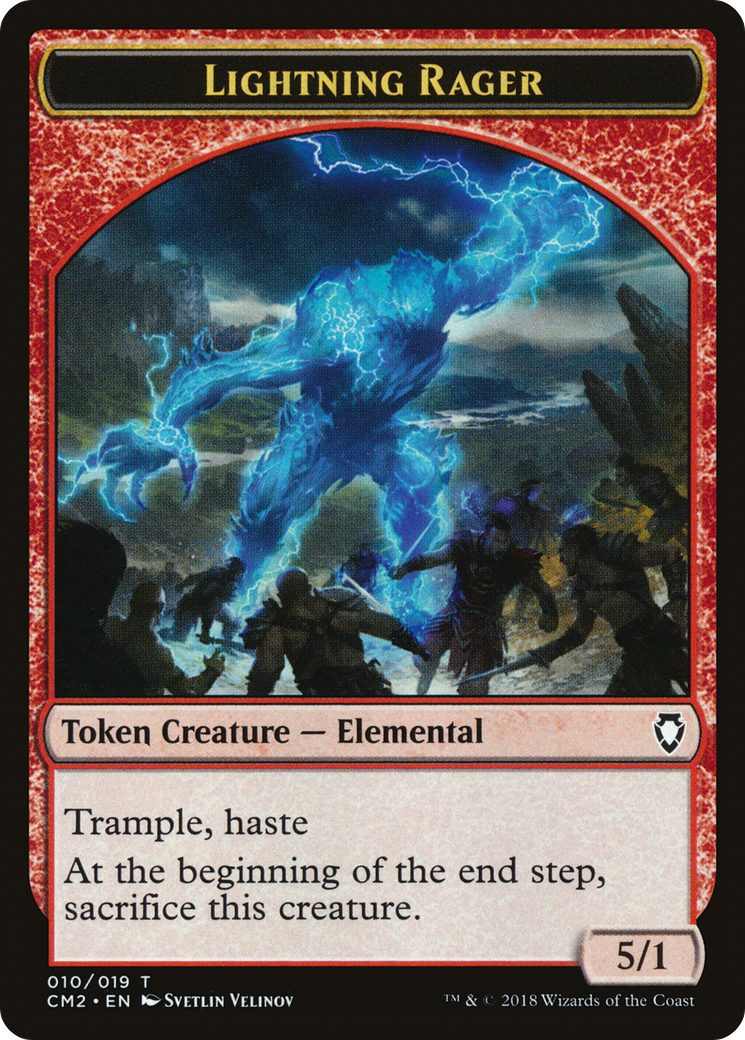 Lightning Rager Token (CM2-010) [Tokens] Commander Anthology Volume II Tokens MTG Single Wizards of the Coast