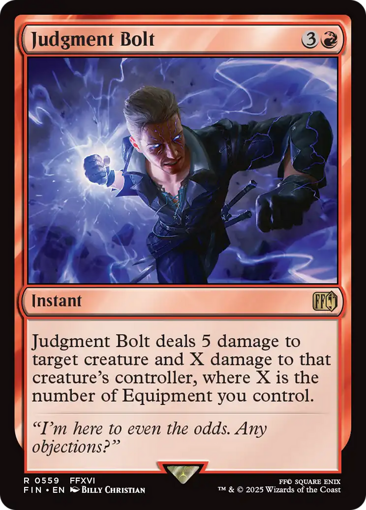 Judgment Bolt (FIN-559) [FINAL FANTASY] MTG Single Wizards of the Coast
